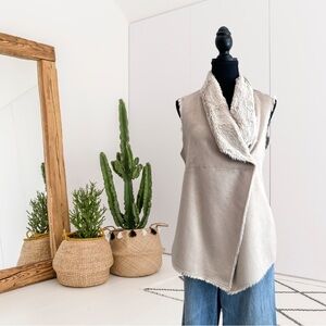 Dylan Sleeveless Faux Fur Lined Vest Jacket